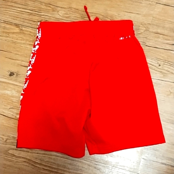 Nike Boy's Dri-Fit Training Shorts | 7(L) | University Red, White, Black - Picture 4 of 4
